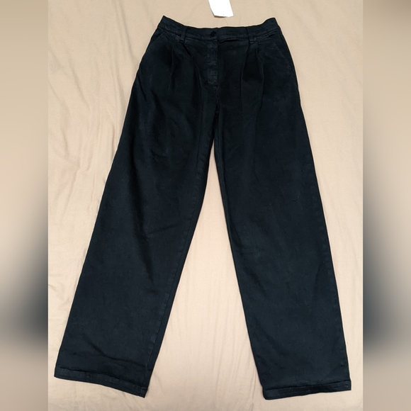 Zara black trousers with elastic waste - Picture 1 of 3